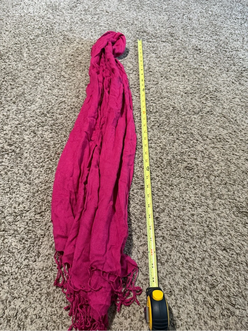 Pink Striped & Solid Pink Lightweight Scarves - Set of 2